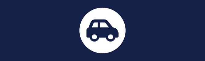 icon of a car in a circle